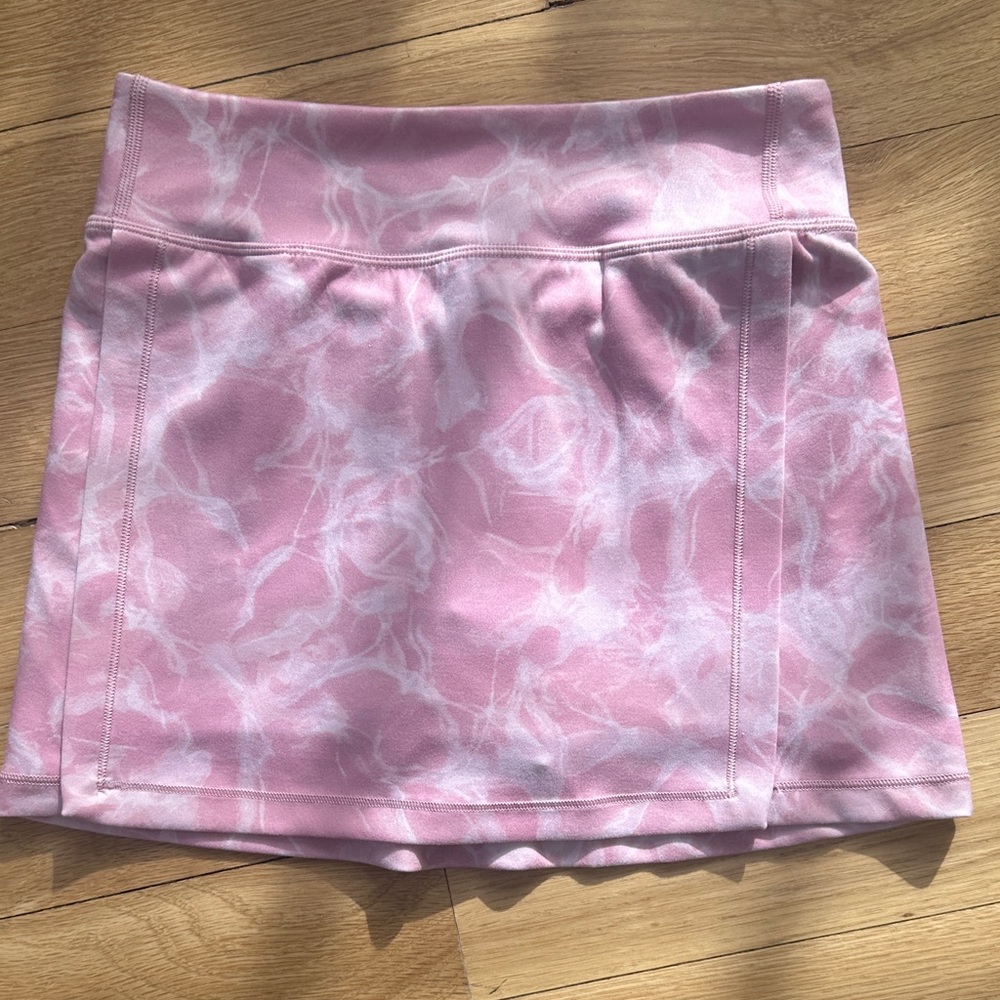 Athleta Pink and White Mini Skirt